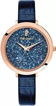 [Pierre Lannier] Часы Pierre Lannier Crystal Watch с кожаным ремешком P097M966 женские [Обычный импортный продукт] Розовое золото