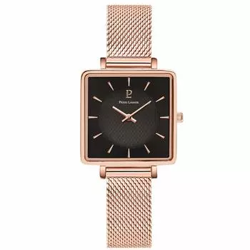 Pierre Lannier Watch Rekare Collection Mesh Belt P008F938 Imported Pink Gold x Black [Pierre Lannier] Women s [Regular Product]