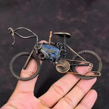 Pietersite Pendant Copper Wire Wrapped Gemstone Pendant Handmade Pietersite Jewelry Wonderful Cycle Pendant Copper Jewelry Anniversary Gift