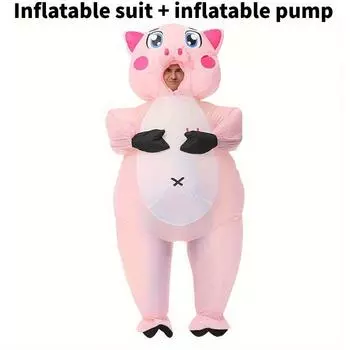 Pig Cosplay Adult Inflatable Costume For Halloween Parties Stage Performances