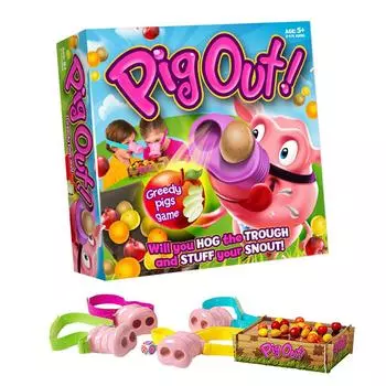 Pig Funny Action Board Knockout Pig Nose Game One Size