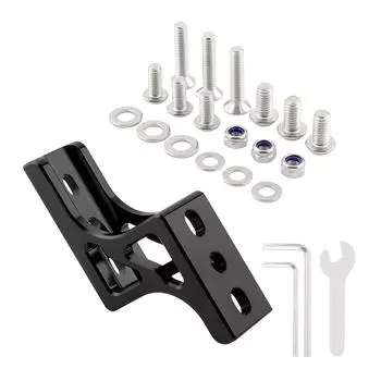 Pig Nose Front Shelf Carriers Block Brackets Adapter Bike Bag Holder Adapter Folding Bike Pig Nose Light Converter чёрный