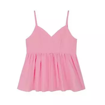 Pig Oni Sweet White Light Purple Cami Women Summer Dopamine Girl Wear Doll Shirt Top Rose Red All yards