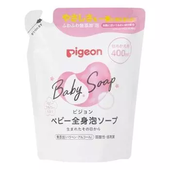 Pigeon Baby Full Body Foam Soap Baby Flower Scent Refill 400ml