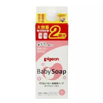 Pigeon Baby Full Body Foam Soap Baby Flower Scent Refill 2 times 800ml