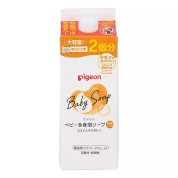 Pigeon Baby Full Body Foaming Soap, Moist, Refill, 2 times, 800ml