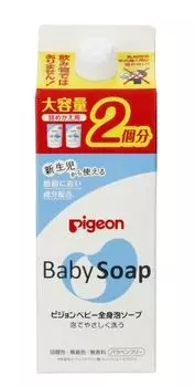 Pigeon Baby Full Body Foaming Soap Refill 2 times 800ml (Baby Soap)