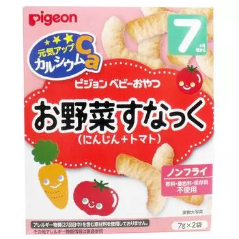 Pigeon Baby Snack Energize Ca Овощная закуска Морковь Помидор +