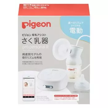 Pigeon Breast Milk Assist Молокоотсос Электрический Pro Персональный R Белый белый