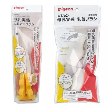 Pigeon Breast Milk Experience Детская бутылочка Губка Milk Experience Щетка для сосок Белая 2 шт. [Оптовая закупка] Щетка/грудь