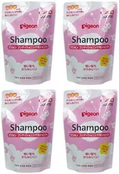 Pigeon Conditioning Foam Shampoo Нежный цветочный аромат, сменный блок 300 мл [Оптовая закупка] [x4 шт.]