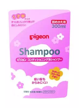Pigeon Conditioning Foam Shampoo Нежный цветочный аромат, сменная насадка 300 мл