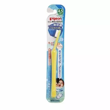 Pigeon Milk Уход за зубами Завершение Массаж Десен Чистка Зубов Белый ~Передние 4/5 Месяцев~