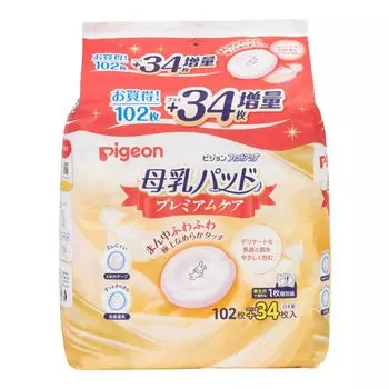 Pigeon Накладки для груди Fit Up Premium Care 136 шт. Гладкие и шелковистые на ощупь, нежно облегают соски. 0 месяцев и старше. Разноцветные 136 шт. (х 1)