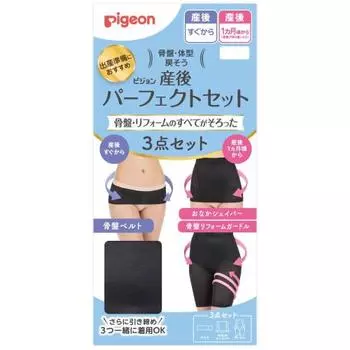 pigeon postpartum perfect set m black