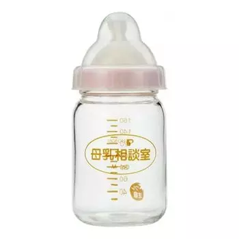 Pigeon Прямое обучение грудному вскармливанию Консультация по грудному вскармливанию для возраста 0 месяцев и Стекло с 1 бутылочкой Бутылочка в стиле Окетани, Комнатная, 160 мл, вверх,