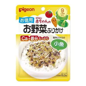 Pigeon Value Baby Овощной Фурикаке Маленькая Рыбка x 6 штук 15,3 г