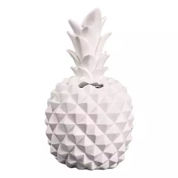Piggy Bank Imitation Pineapple Saving Pot Resin Craft Desktop Ornament Decor розовый
