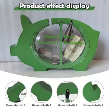 Piggy Bank Money Saving Box, Craft ,Ideal Gift Unique Decorative for Boys and Girls Collectible Cute