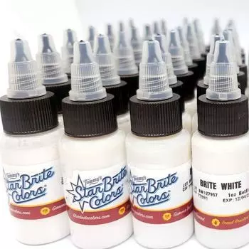 Пигмент чернил для татуировки Starbright White 1 унция (Pro Tattoo Supplies Материалы для татуировки Intensive), 1 кусок