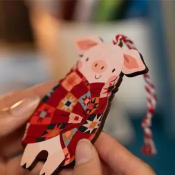 Pigs In Blankets Christmas Tree Pigs Ornament Handmade Pigs In Blankets Ornament Decor Secret Santa Gift