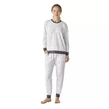 JJBEP1501 Женская хлопковая пижама с длинными рукавами L белый