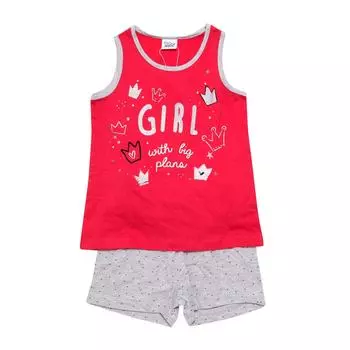 Pijama de verano de tirante ancho 22117071 para Nia 2 AOS розовый