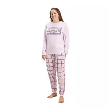 Pijama manga larga cuello redondo MU6 mujer L розовый