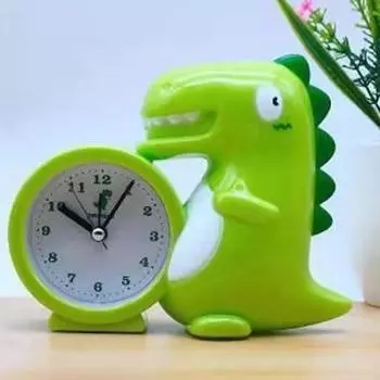 Pikachu Dinosaur Children Cartoon Bedroom Alarm Clock Desktop Decoration Green