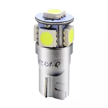 Pikakyu 30233 Toyota Rumie LED License Lamp T10 5 Row 90 lm White Aluminum Board Mount 1 Piece T10