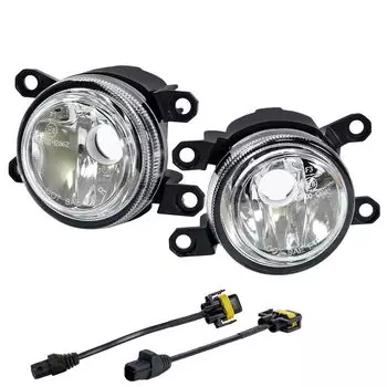 Pikakyu совместим с противотуманными фарами Toyota MICRO со стеклянной линзой, переоборудованными для технического осмотра транспортных средств с использованием транспортных средств E 66094, блок, H11, совместимый, марк... чистый