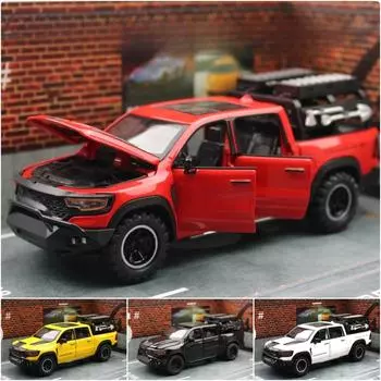 Пикап игрушечный автомобиль миниатюрный литой металлический внедорожник модель инерционный звук свет коллекция подарок мальчик