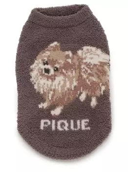 Пике Кот Малыш Моко Померанский шпиц JQD Пуловер PAGG245584 BRW S [Мороженое и Собака] КОШКА&СОБАКА