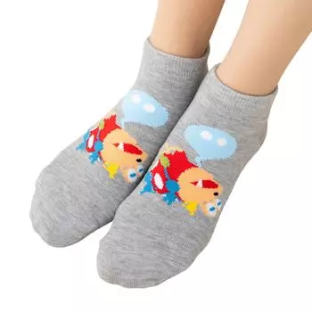 Pikmin Chappie Sneaker Length Socks for Children [SUKENO] 19-24cm