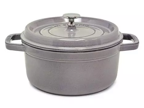 Пико Кокот Круглый 22см STAUB Горшок Графит 22см [Staub] 2.6л Двуручный (7903-0001) [Элемент]