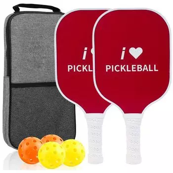 Пиковая ракетка Red Face of Racket Спорт на открытом воздухе Ракетка для сбора стекловолокна красный