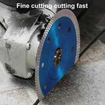 Пильное полотно Высокопроизводительная угловая шлифовальная машина, дисковая пила, прочное пильное полотно для резки мраморной плитки для дома синий