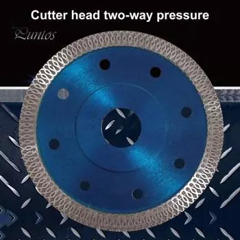 Пильное полотно Высокопроизводительная угловая шлифовальная машина, дисковая пила, прочное пильное полотно для резки мраморной плитки для дома синий