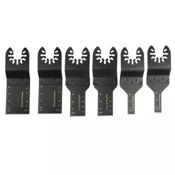 Пильные полотна 6 шт. черные для реноватора дерева пластика