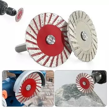 Пильный диск 6 мм, алмазная резка, набор режущих дисков с оправкой для сверла Dretttmel, инструмента для резки дерева, металла, камня красный