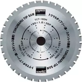 Пила для резки щепы TRUSCO Tokumaru 180X36P TCT-180N