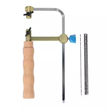 Пила-лобзик с кованой стальной рамой и ручкой для бревен U-образной формы с 8 лезвиями для деревообработки