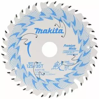 Пила Makita Carbide Shark Skin Laser Slit для дерева 125 мм x 35P A-67175