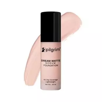 Pilgrim Medium Pure Ivory Serum Liquid Foundation, Matte & Poreless, 30 мл | Основа под макияж для лица | Все типы кожи