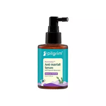 Pilgrim RootActive Сыворотка против выпадения волос с испанским розмарином, кофеином и пальмой сереноа (30мл) | Укрепляет корни волос| Для мужчин и женщин