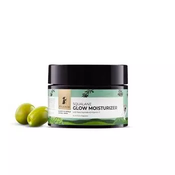 Pilgrim Squalane Niacinamide & Vitamin C Glow Moisturizer for Face | Увлажняющий крем для сухой кожи | Витамин C для сияющей кожи | 50 г, крем