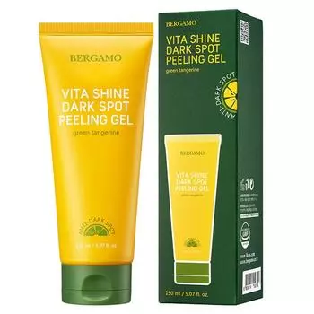 Пилинг-гель для проблемной кожи Bergamo Green Tangerine Vita Shine, 1 упаковка, 150 мл