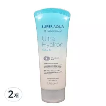 Пилинг-гель Missha Super Aqua Ultra Hyalon, 100 мл, 2 шт.