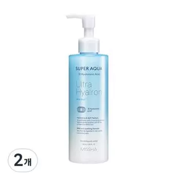 Пилинг-гель Missha Super Aqua Ultra Hyalon Mild Peel 250 мл, 2 шт.