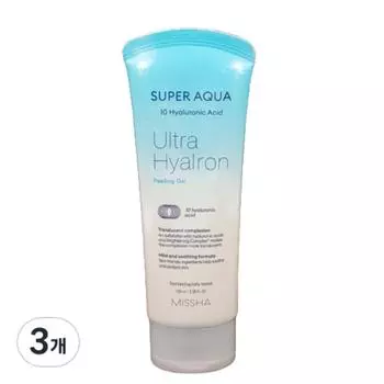 Пилинг-гель Missha Super Aqua Ultra Hyalon, 100 мл, 3 шт.